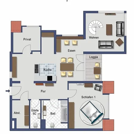 Appartementanlage Ostseeblick - Turm-penthouse Poel 56 Lejlighed *